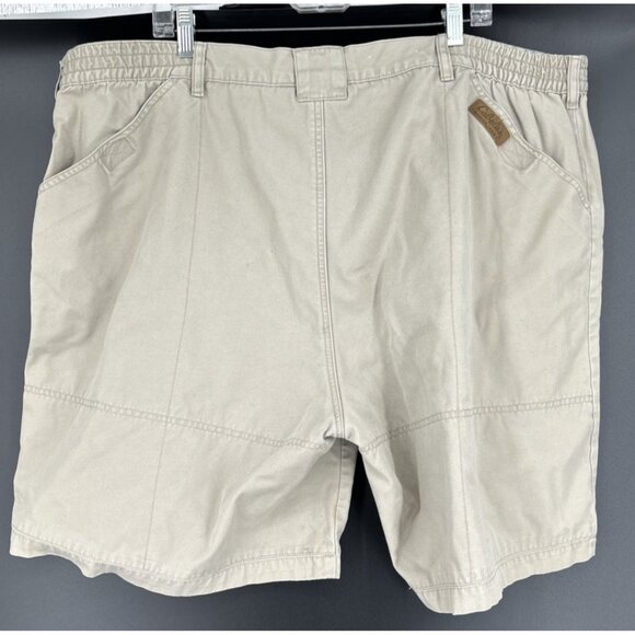Cabelas Shorts Tan Sz 46 Utility Short Mens Cotton Canvas Cargo Hiking - Picture 4 of 8